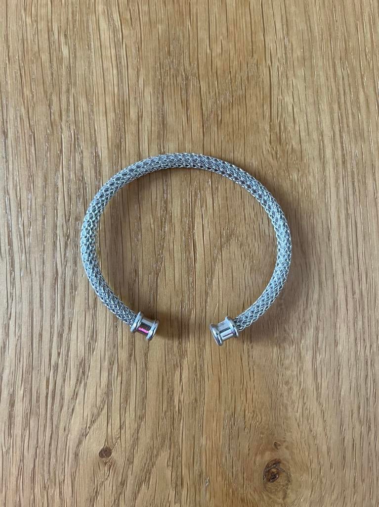 Metalen armband, Ophalen of Verzenden, Nieuw, Zilver, Staal