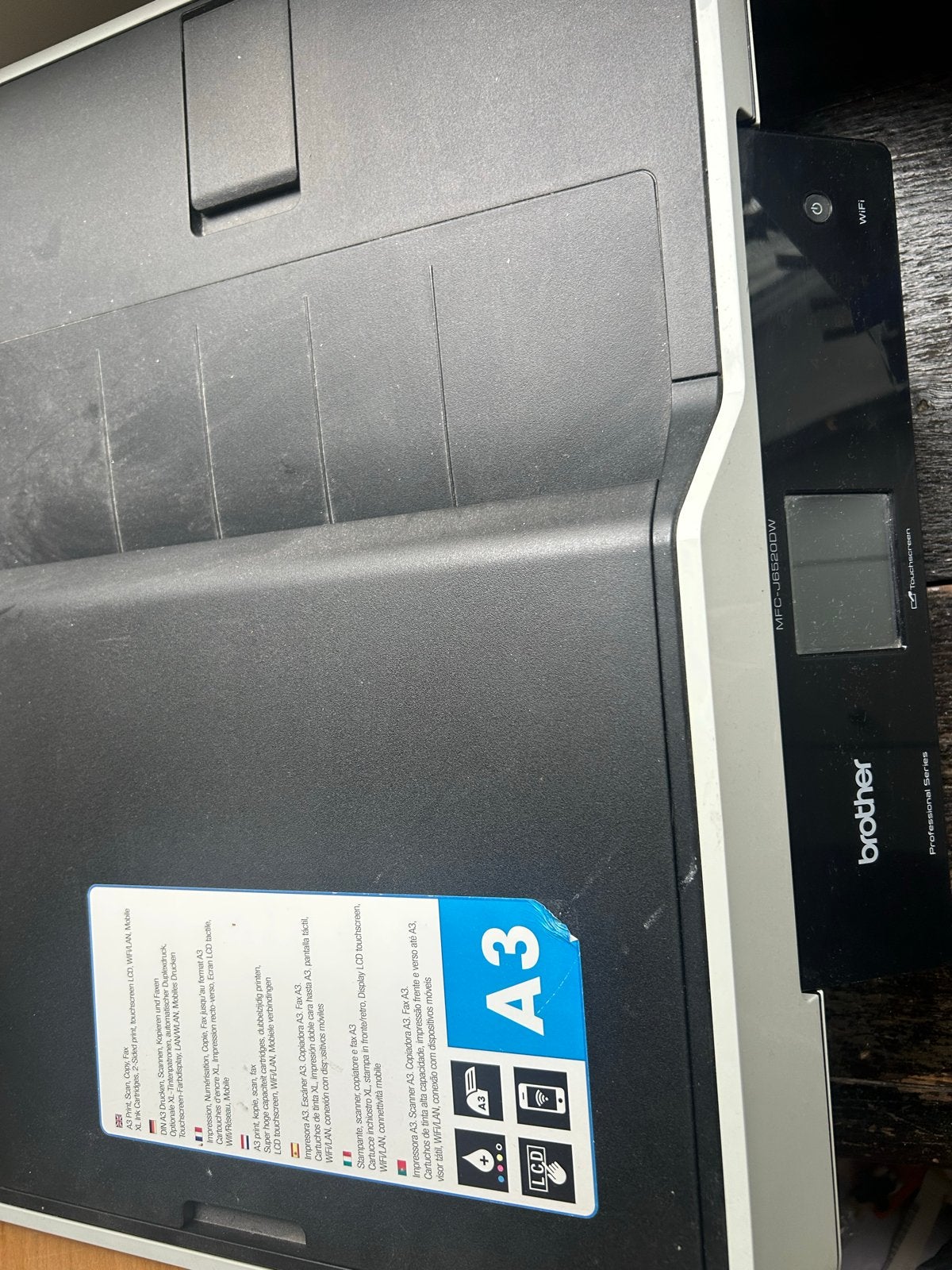 Brother MFC-J6520DW A3 All-in-one Printer, Gebruikt, Faxen, Inkjetprinter, All-in-one