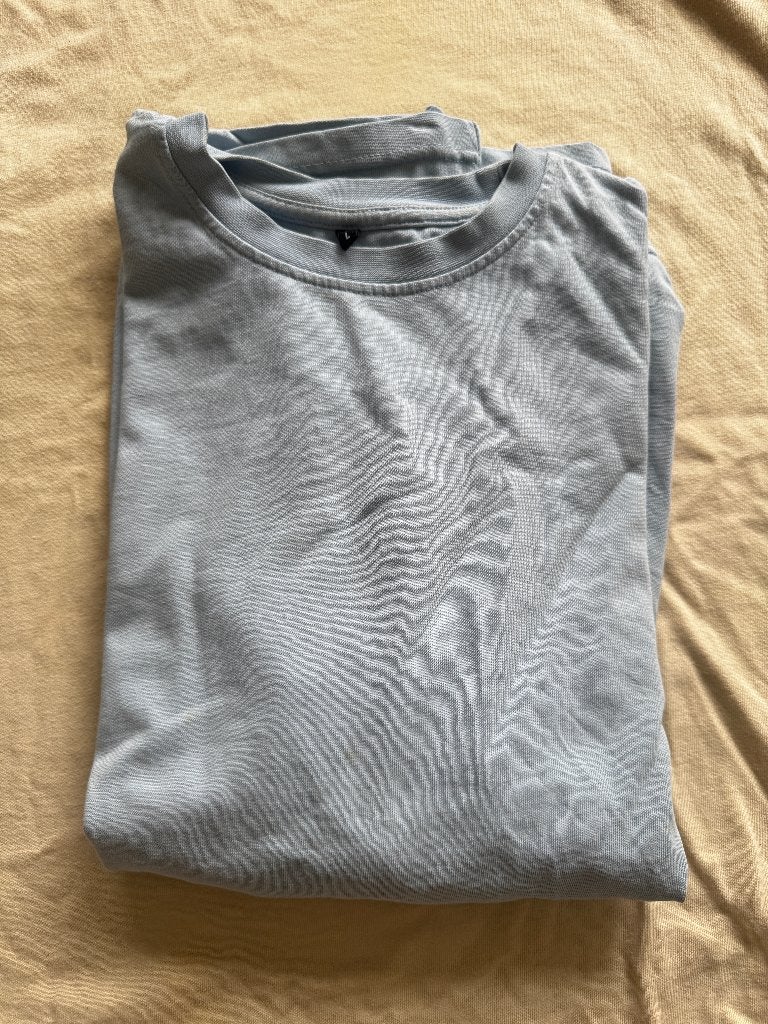 Lichtblauw T-Shirt Oversized