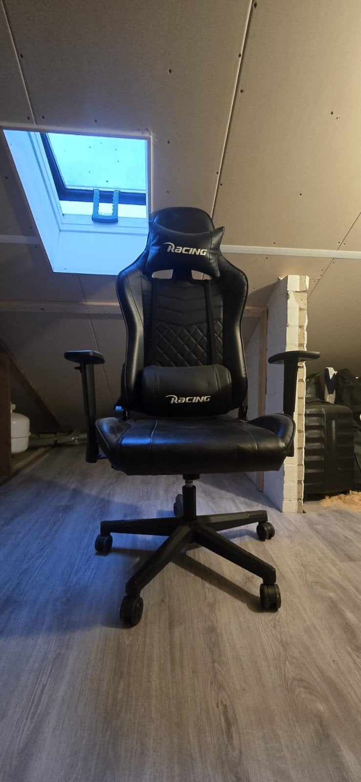 Gaming Stoel - Zwart, Ergonomisch en Comfortabel, Huis en Inrichting, Bureaustoelen, Ophalen, Gaming bureaustoel, Gebruikt, Zwart