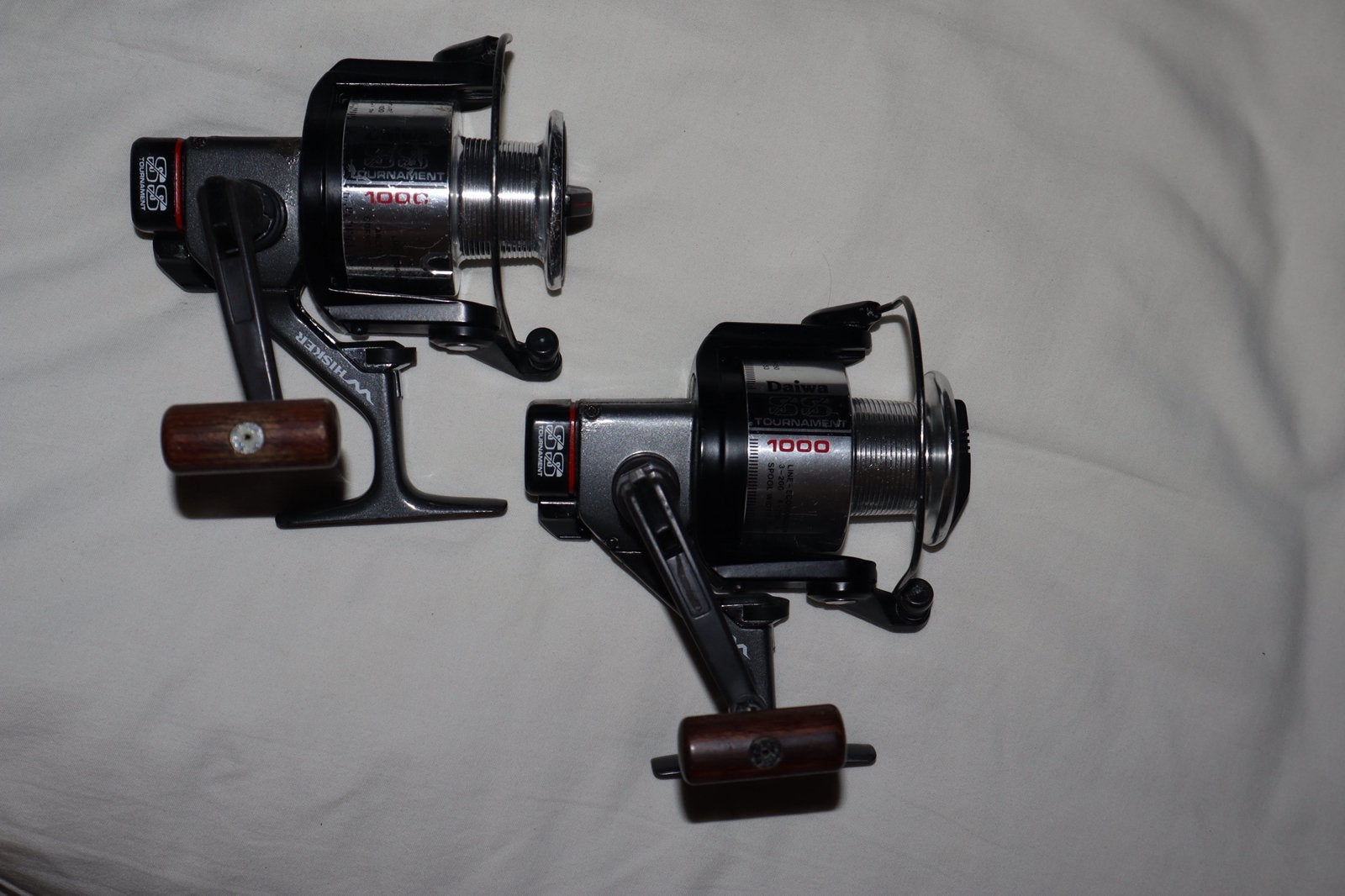2 x Daiwa Whisker SS1000, Ophalen of Verzenden, Gebruikt, Molen