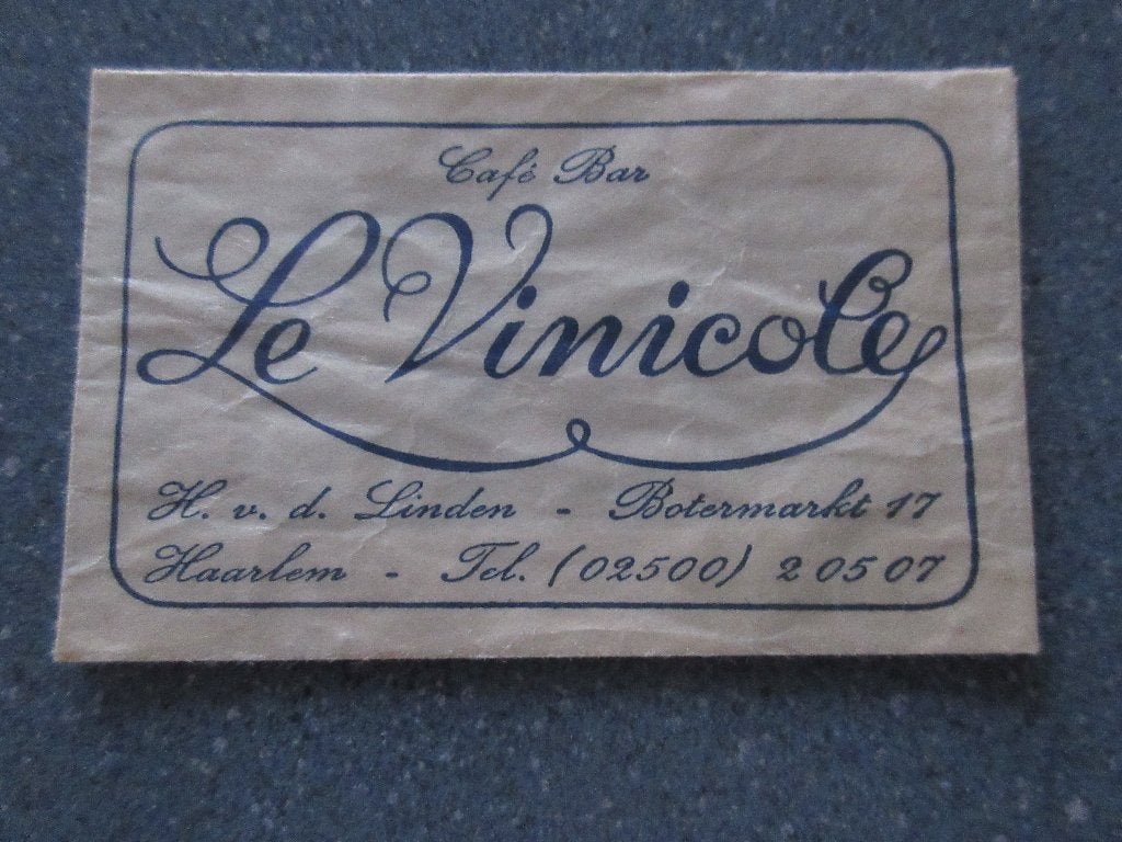 Haarlem, café-bar Le Vinicole, Verzenden, Nederland