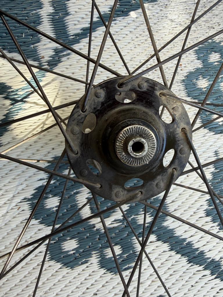 Mavic X223 Disc 26 inch mountainbike wiel, Gebruikt, Aluminium, Mountainbike, Ophalen
