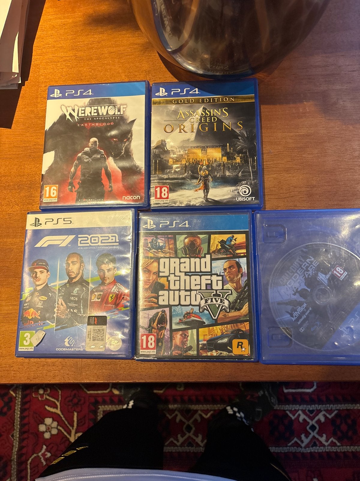 PS5 & PS4 Games Bundel: F1 2021, GTA V, AC Origins en meer, Gebruikt, Vanaf 18 jaar, Overige genres, 1 speler
