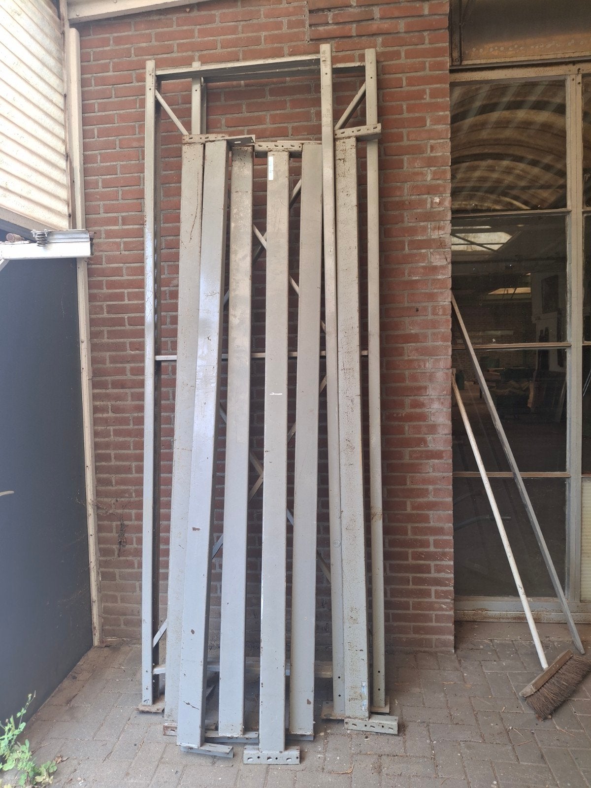 Overtoom Palletstelling met 3 liggers - 302x90x268cm, Ophalen, Gebruikt