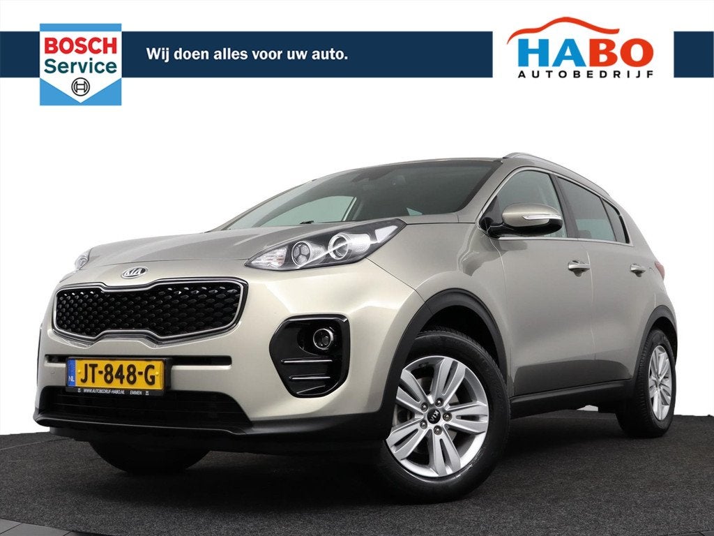 Kia Sportage 1.6 GDI FIRST EDTION ECC/CRUISE/NAV/CAMERA/REGE, Auto's, Stof, Gebruikt, 4 cilinders, Origineel Nederlands