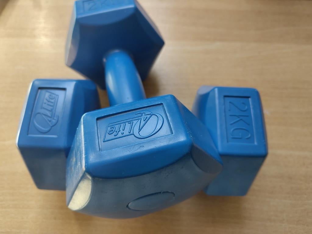 Dumbells 2kg, Ophalen of Verzenden, Gebruikt, Armen, Dumbbell
