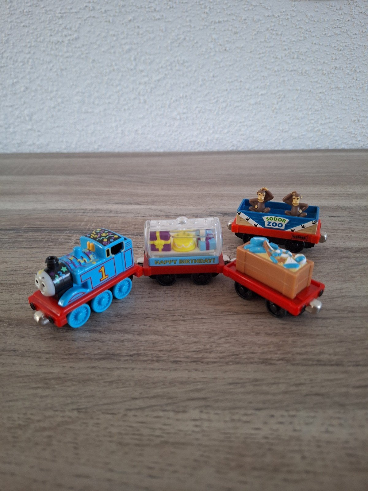 Thomas de Trein Verjaardag Editie + Aapjes Wagon, Ophalen of Verzenden