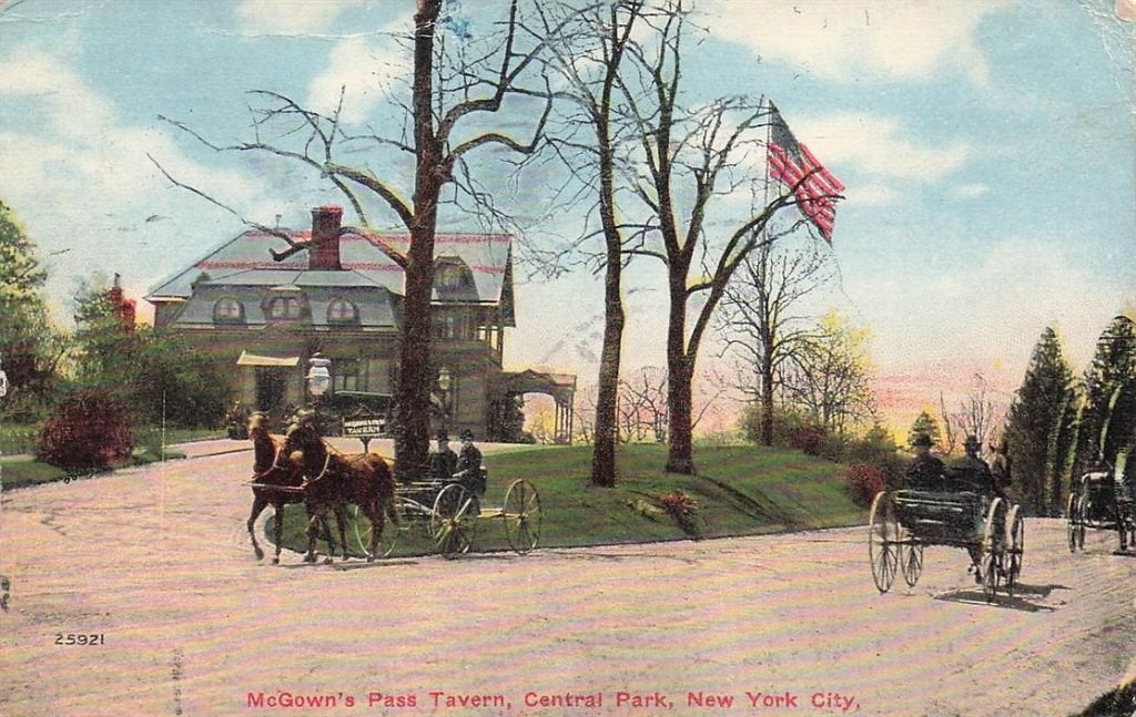 703-246-023 Mcgown's Pass Tavern Central Park New York City, Verzenden, Voor 1920, Overig Europa