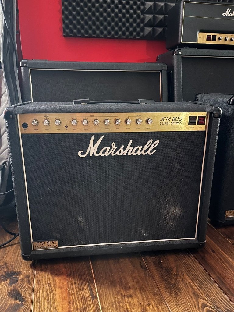 Marshall JCM800 2x12 combo, Ophalen, Gebruikt, Gitaar, 50 tot 100 watt