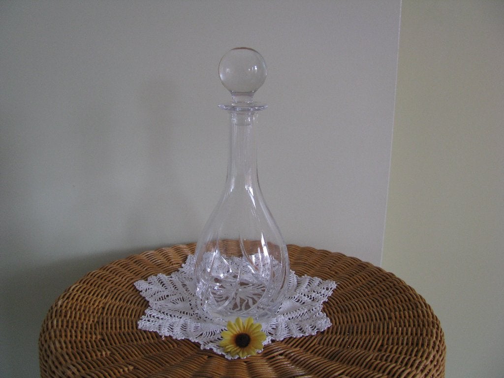 Albert Heijn * kristal * karaf voor wijn * TOSCANE * 1 x =, Overige typen, Ophalen of Verzenden, Zo goed als nieuw, Glas