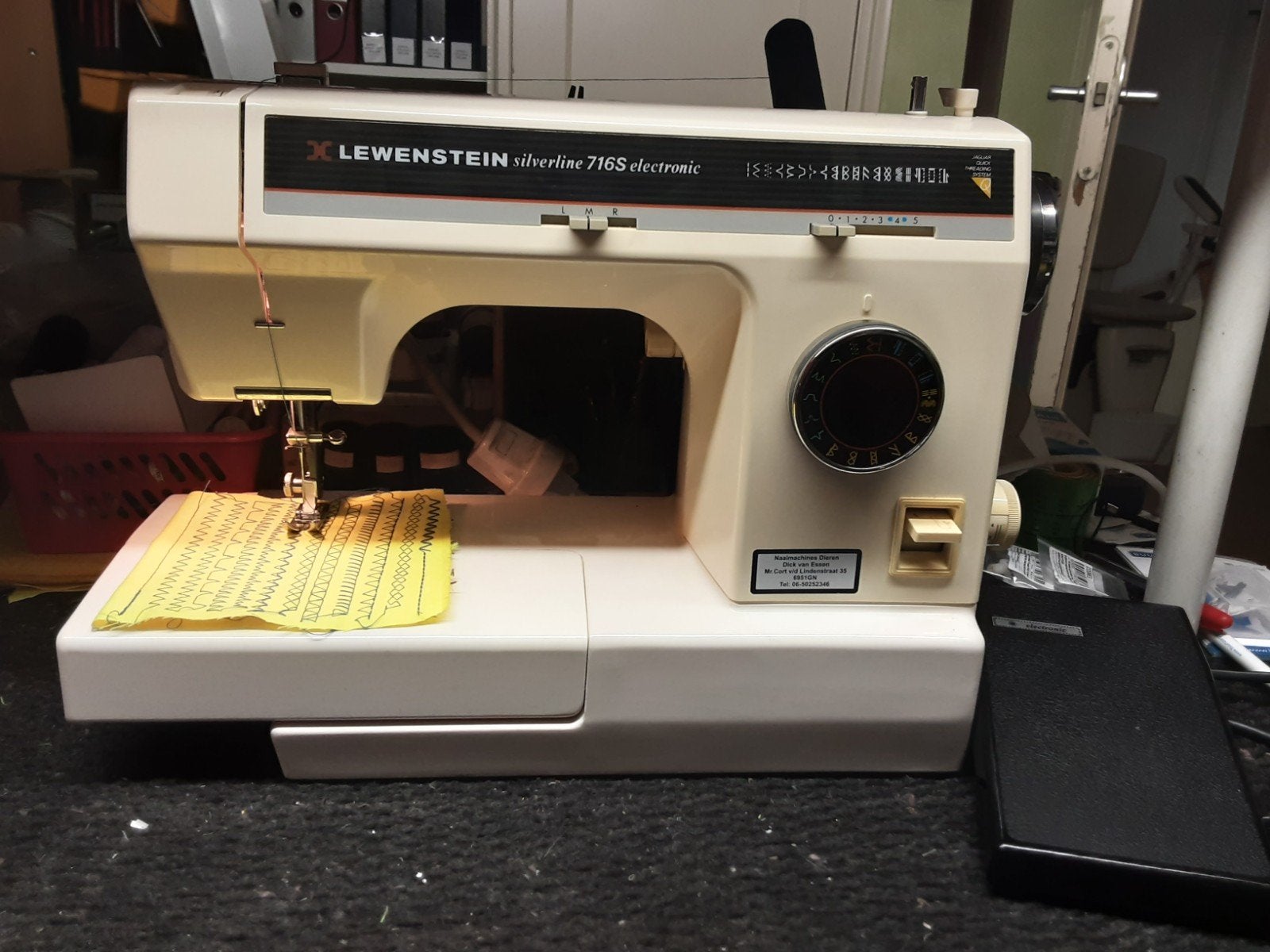 LEWENSTEIN SILVERLINE 716S ELECTRONIC NAAIMACHINE, Ophalen of Verzenden, Gebruikt, Naaimachine, Overige merken