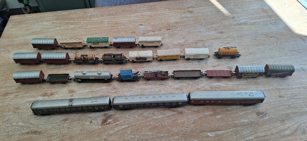 Marklin wagons / 25 stuks, Wisselstroom, Gebruikt, Wagon, Ophalen of Verzenden