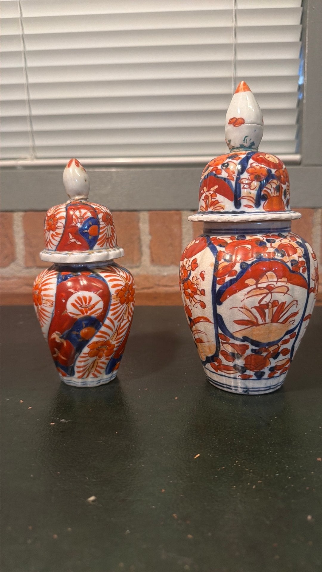 Antieke Japanse Imari Dekselpotten 19e Eeuw (Meiji), Ophalen