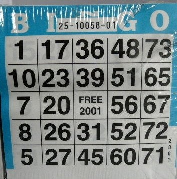 Bingo speelkaarten - losse boekjes - 25 vel per boekje, Ophalen of Verzenden