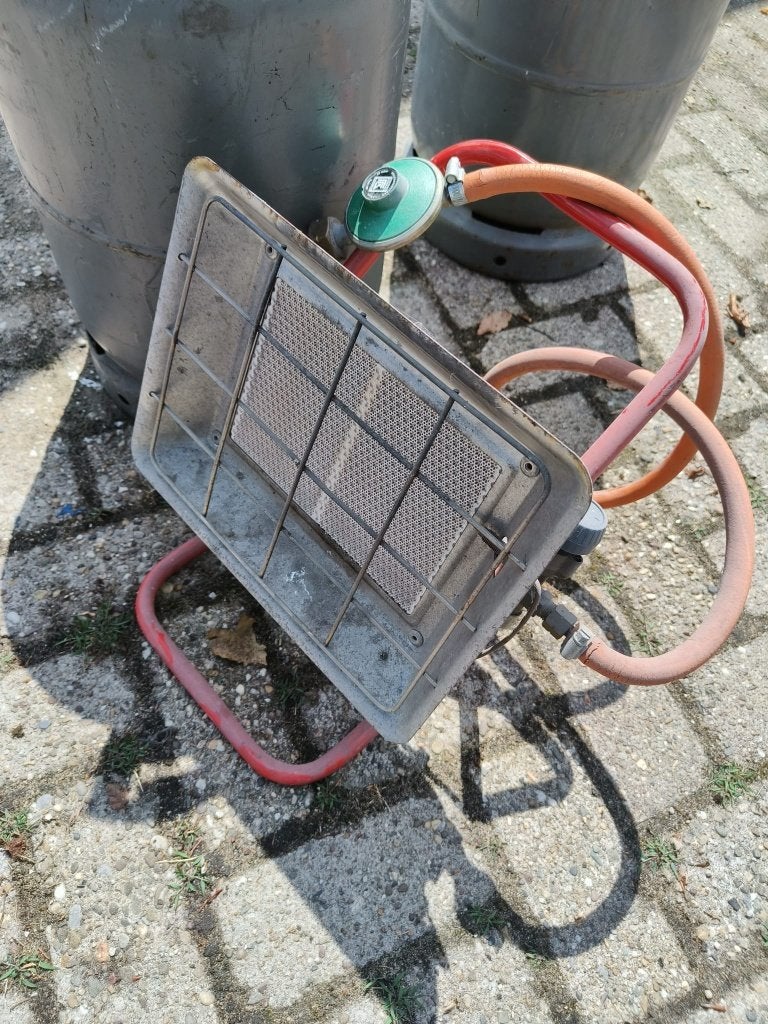 Infrarood heater keramisch, Ophalen, Gebruikt, Gas, Vloer
