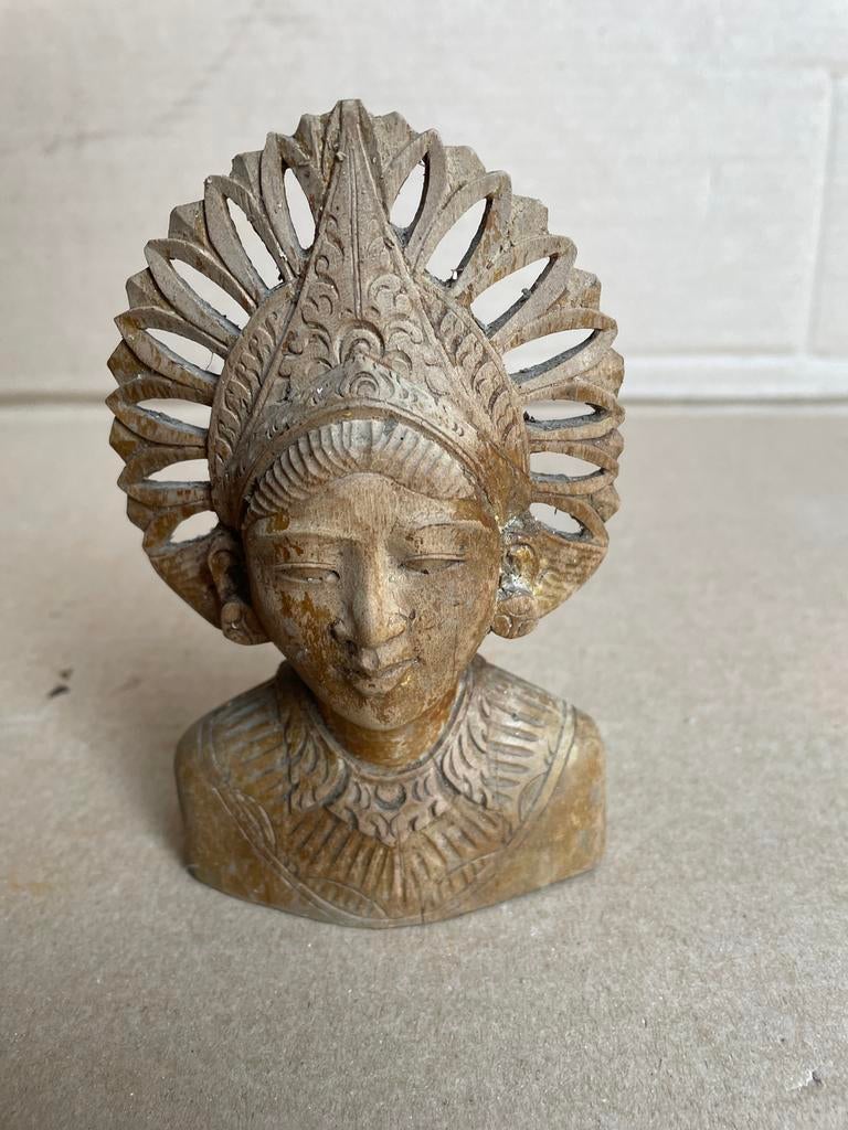 Houtsnijwerk indiaan, Ophalen, Hout, Houtsnijwerk