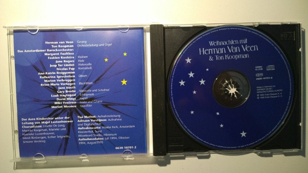 Herman van Veen & Ton Koopman - Weihnachten Mit, Ophalen of Verzenden, Zo goed als nieuw, Kerst, Album