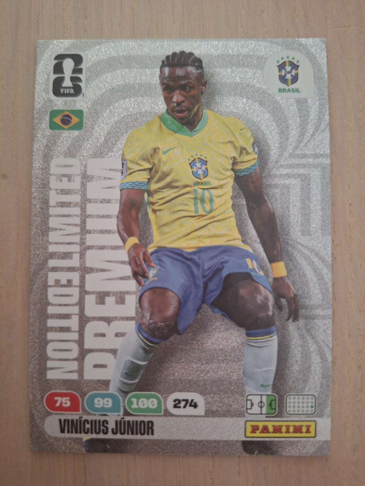 Vinicius Junior WK kaart, Ophalen, Nieuw, Buitenlandse clubs, Spelerskaart