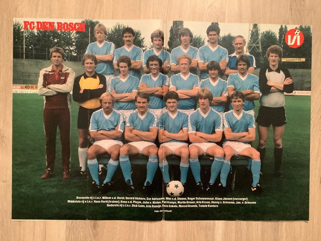 Poster FC Den Bosch Jaren 80, Ophalen of Verzenden, Zo goed als nieuw, Overige binnenlandse clubs, Poster, Plaatje of Sticker