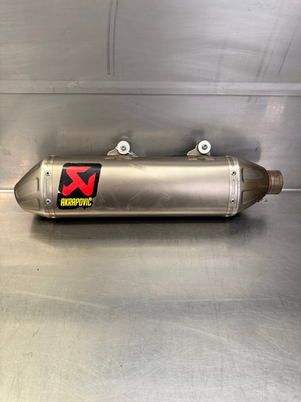 Akrapovic Slip-on Demper KTM/Husqvarna 250/350/450 (2016-201, Ophalen of Verzenden, Gebruikt