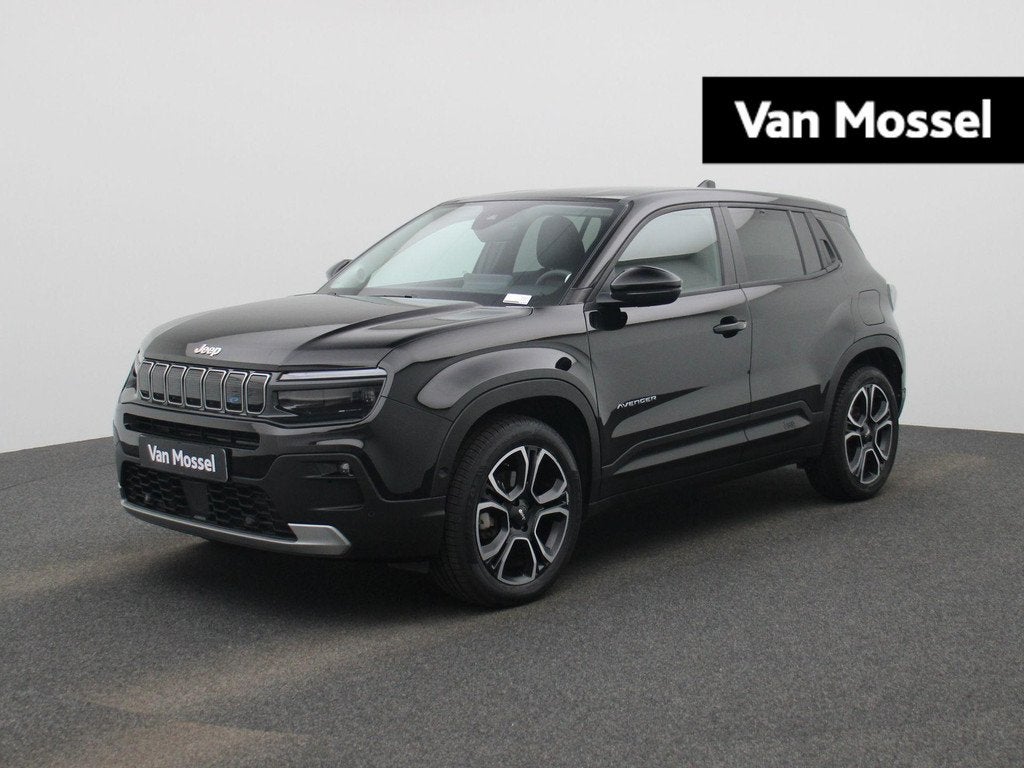 Jeep Avenger 54kWh 1st Edition | Elektr bed. achterklep | Cl, Auto's, Jeep, Stof, Gebruikt, 334 min, Zwart