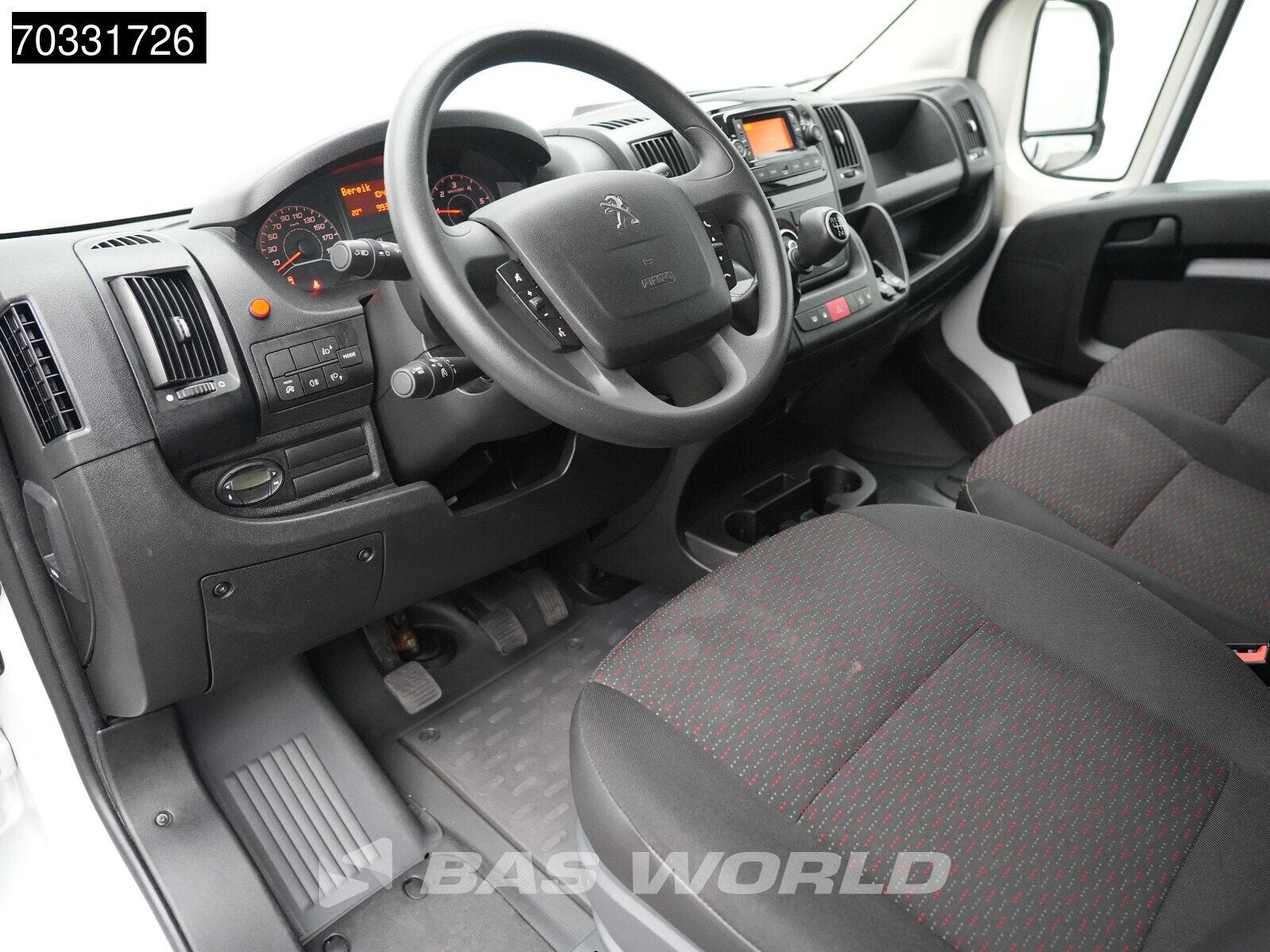 Peugeot Boxer 165PK Laadklep Bakwagen Airco Cruise Camera St, Stof, Gebruikt, Euro 6, 4 cilinders