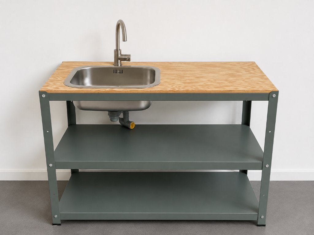 IKEA BROR werkbank met wastafel UNIEK, Doe-het-zelf en Verbouw, Ophalen, Zo goed als nieuw, 70 tot 120 cm