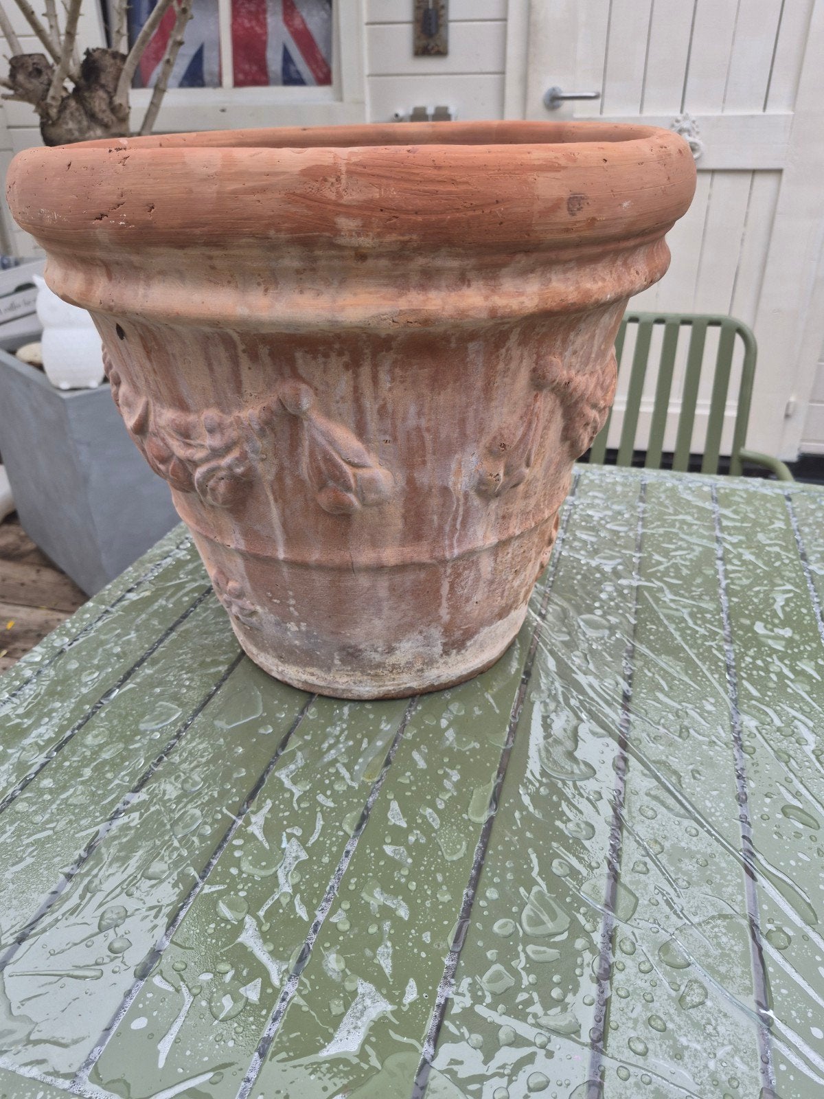 Vorstvrije Terracotta Bloempot 40x40 - Gebruikt, Ophalen