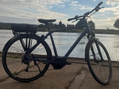 Giant elektrische fiets met Yamaha middenmotor en 500W accu, Zo goed als nieuw, 51 tot 55 cm, 50 km per accu of meer, Giant