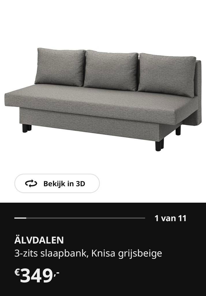 Slaapbank, Ophalen, Tweepersoons