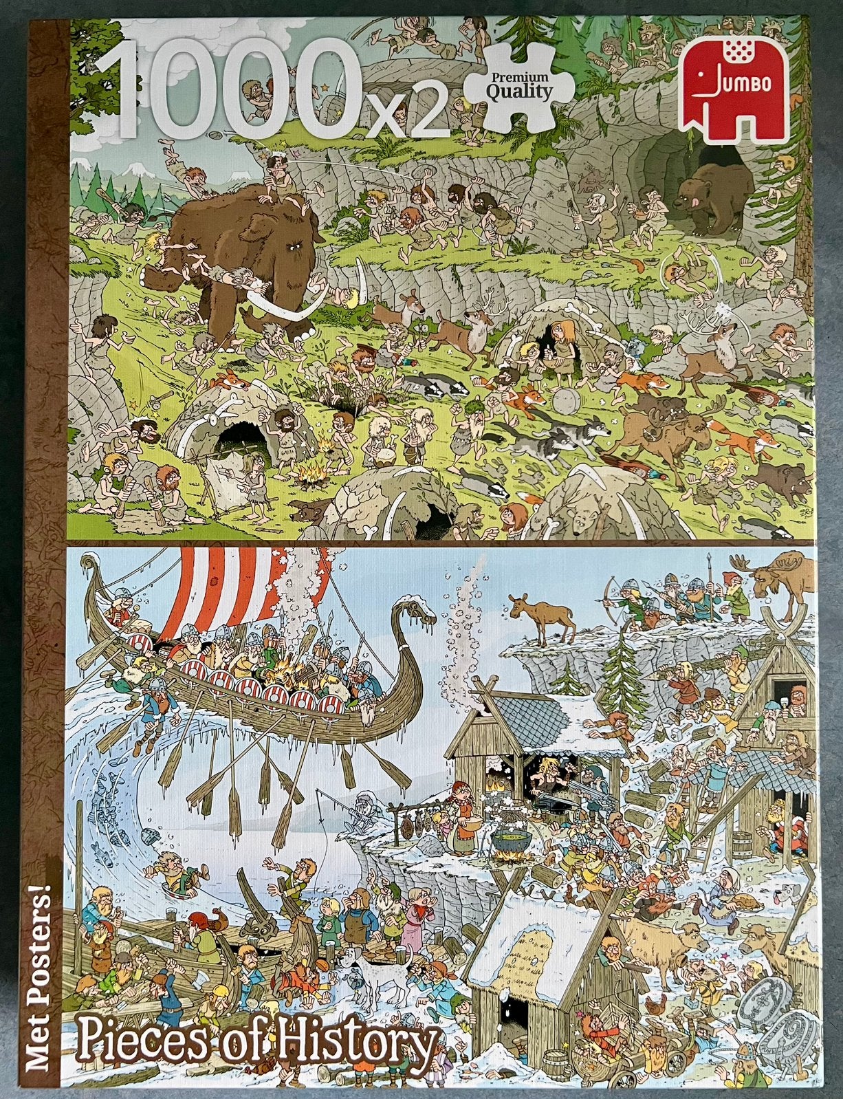 The Vikings & Stone Age Rob Derks/Jan v Haasteren NIEUW, Ophalen of Verzenden, 500 t/m 1500 stukjes