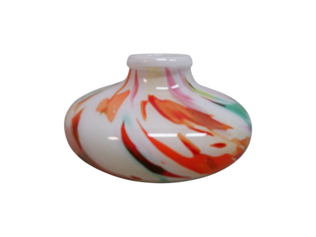 Glazen Fidrio vaas, Huis en Inrichting, Gebruikt, Meerkleurig, 14 cm, Rijksstraatweg 37 Wilp