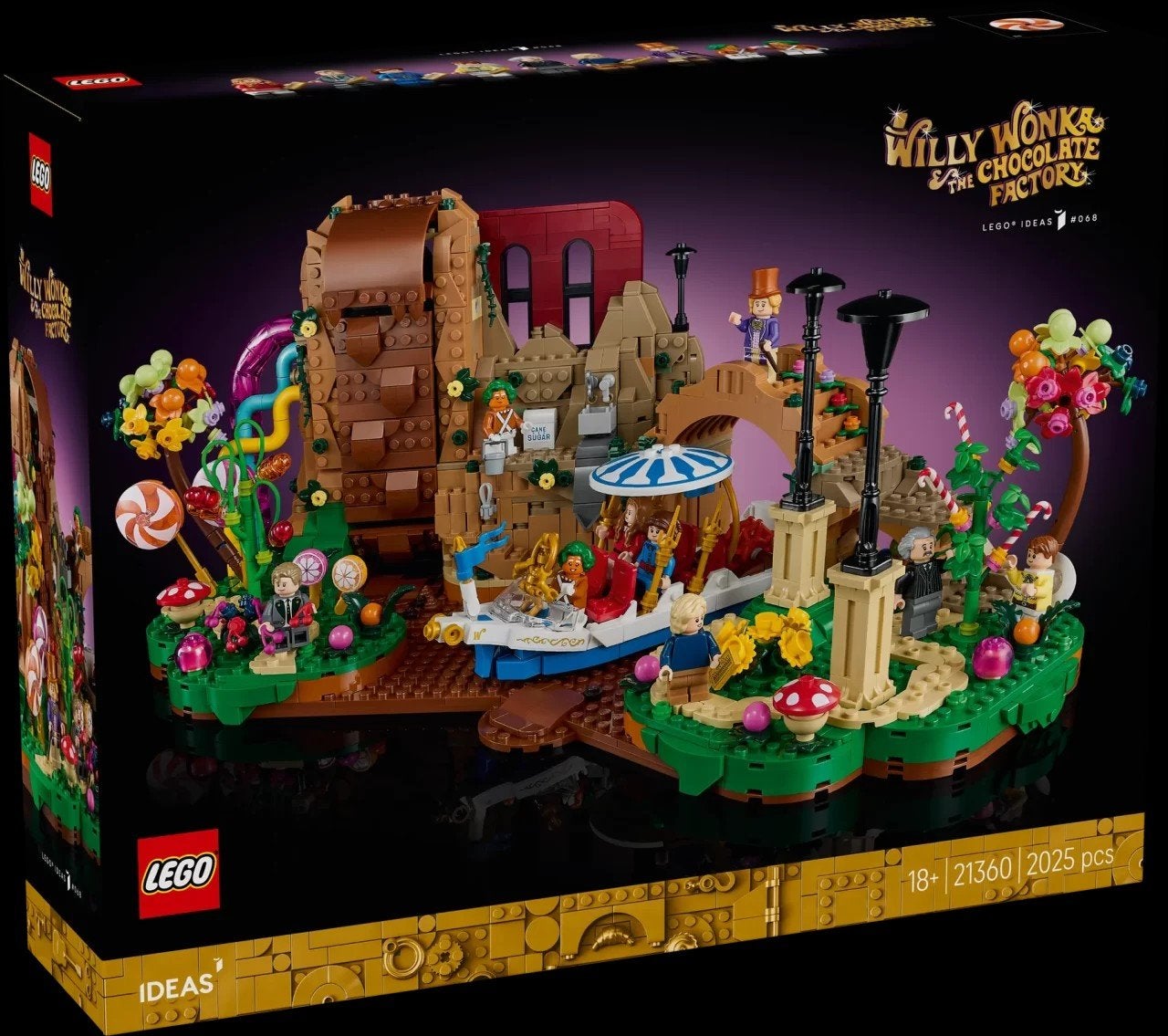 LEGO Ideas 21360 – Willy Wonka en de Chocoladefabriek, Ophalen of Verzenden