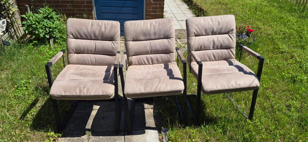 Gratis stoelen ophalen in 's-Heerenberg, Gebruikt, Drie, Ophalen of Verzenden, Stof