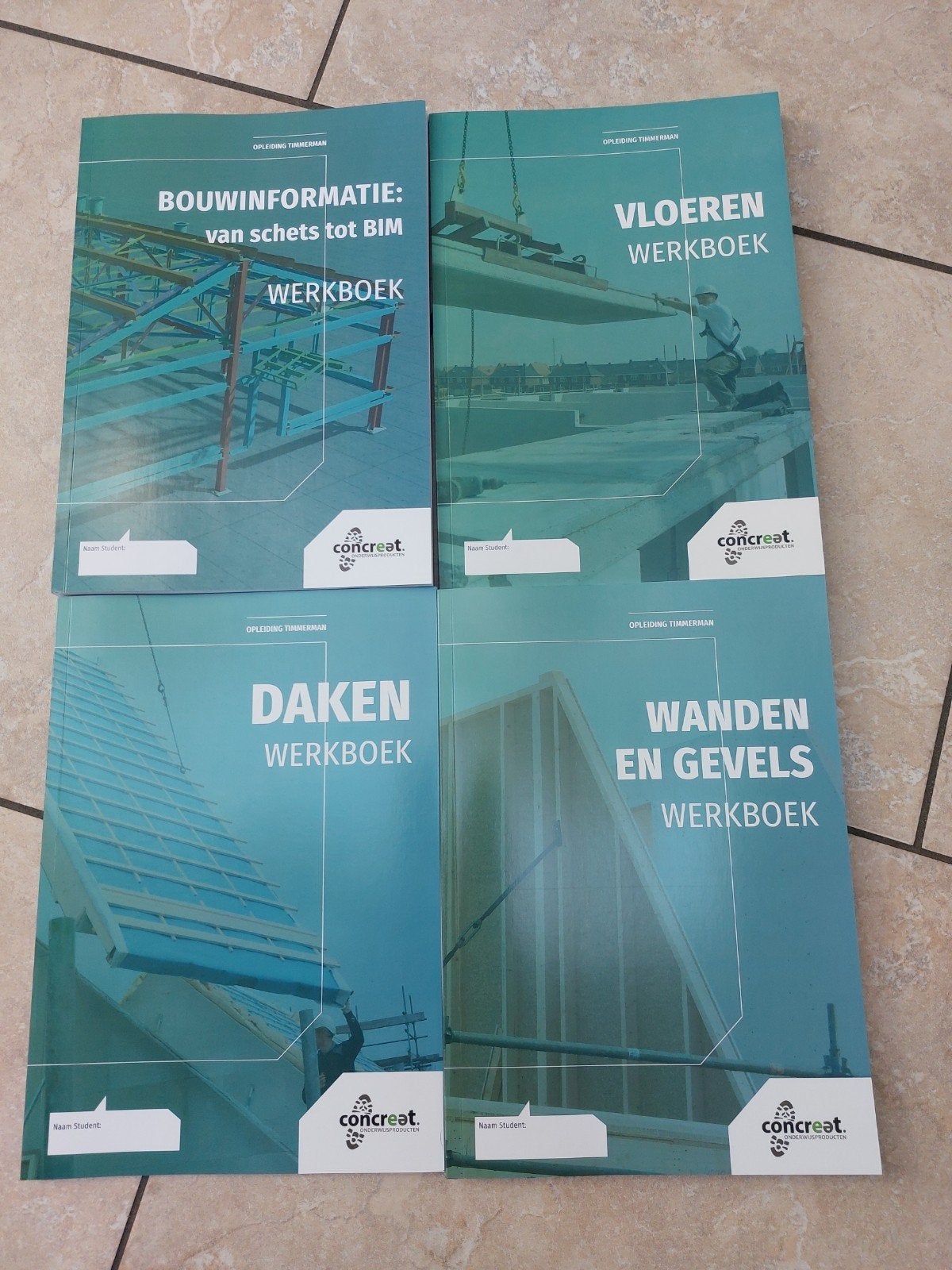 ConcreAt Werkboeken Bouwinformatie, Vloeren, Daken, Wanden, Boeken, Ophalen of Verzenden, Beta, Zo goed als nieuw, MBO