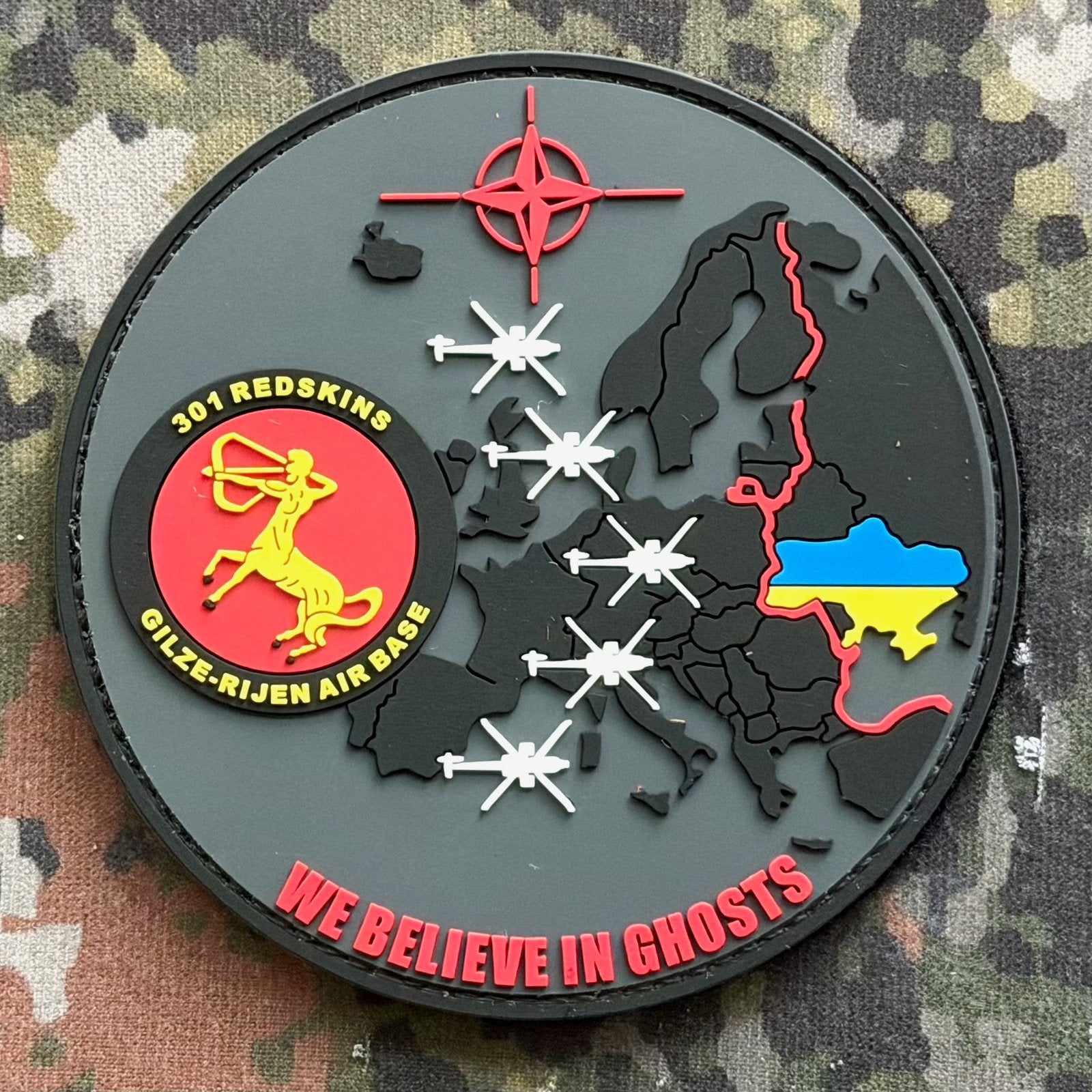 Patch RNLAF 301 SQN WBIG, Verzamelen, Militaria | Algemeen, Ophalen of Verzenden, Luchtmacht, Nederland, Embleem of Badge