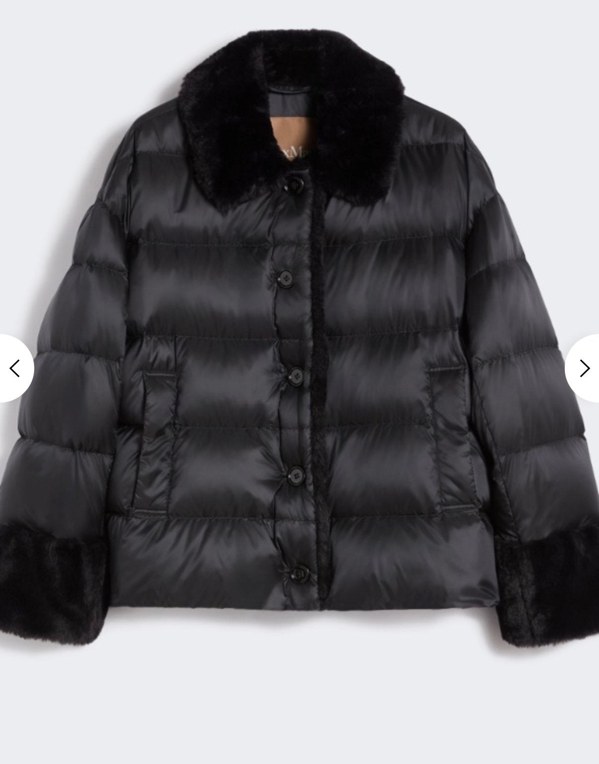 MAX MARA THE CUBE Padded jacket in water-repellent fabric, Ophalen of Verzenden, Zo goed als nieuw, Maat 46 (S) of kleiner, Zwart