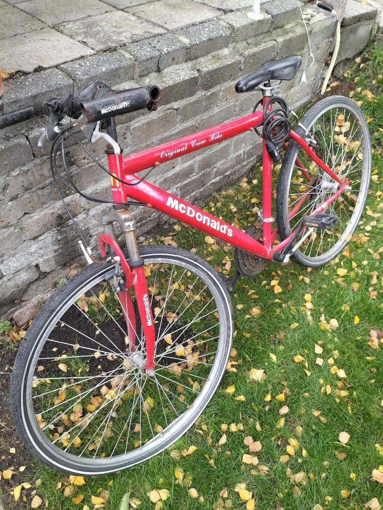 Fiets MC Donald's, Ophalen