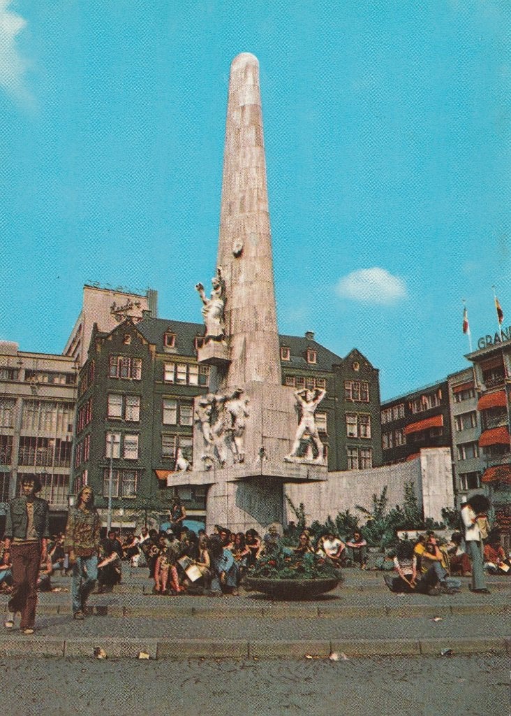 AMSTERDAM Dam Nationaal Monument, Verzamelen, Verzenden, 1980 tot heden, Gelopen, Noord-Holland