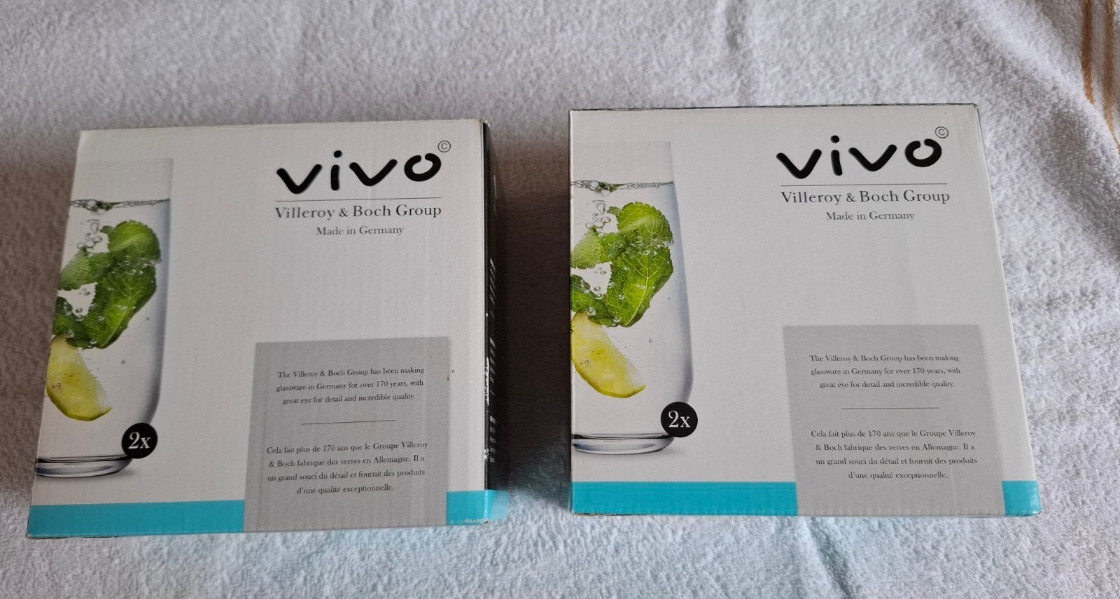 4 Vivo Villeroy & Boch Longdrinkglazen, Glas of Glazen, Nieuw, Ophalen of Verzenden, Glas