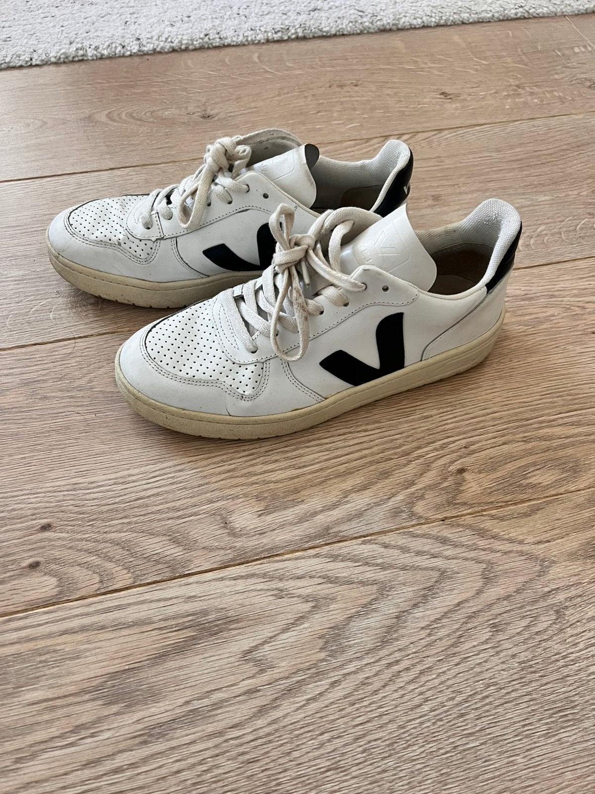 Duurzame Campo VEJA sneakers wit zwart, Verzenden, Wit, Sneakers of Gympen, Zo goed als nieuw