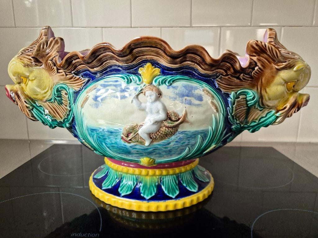Unieke grote jardiniere / art nouveau cachepot eyecatcher, Ophalen