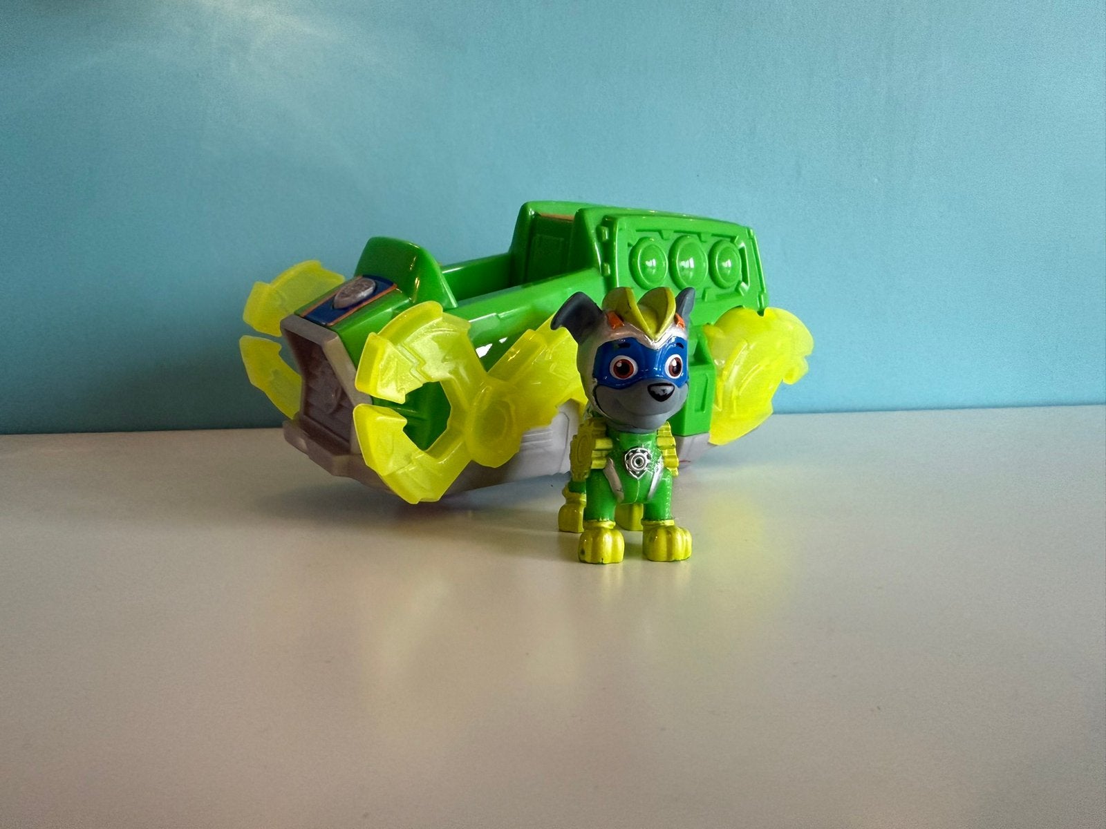 Paw patrol Mighty Rocky met geluid en licht, Ophalen of Verzenden, Gebruikt