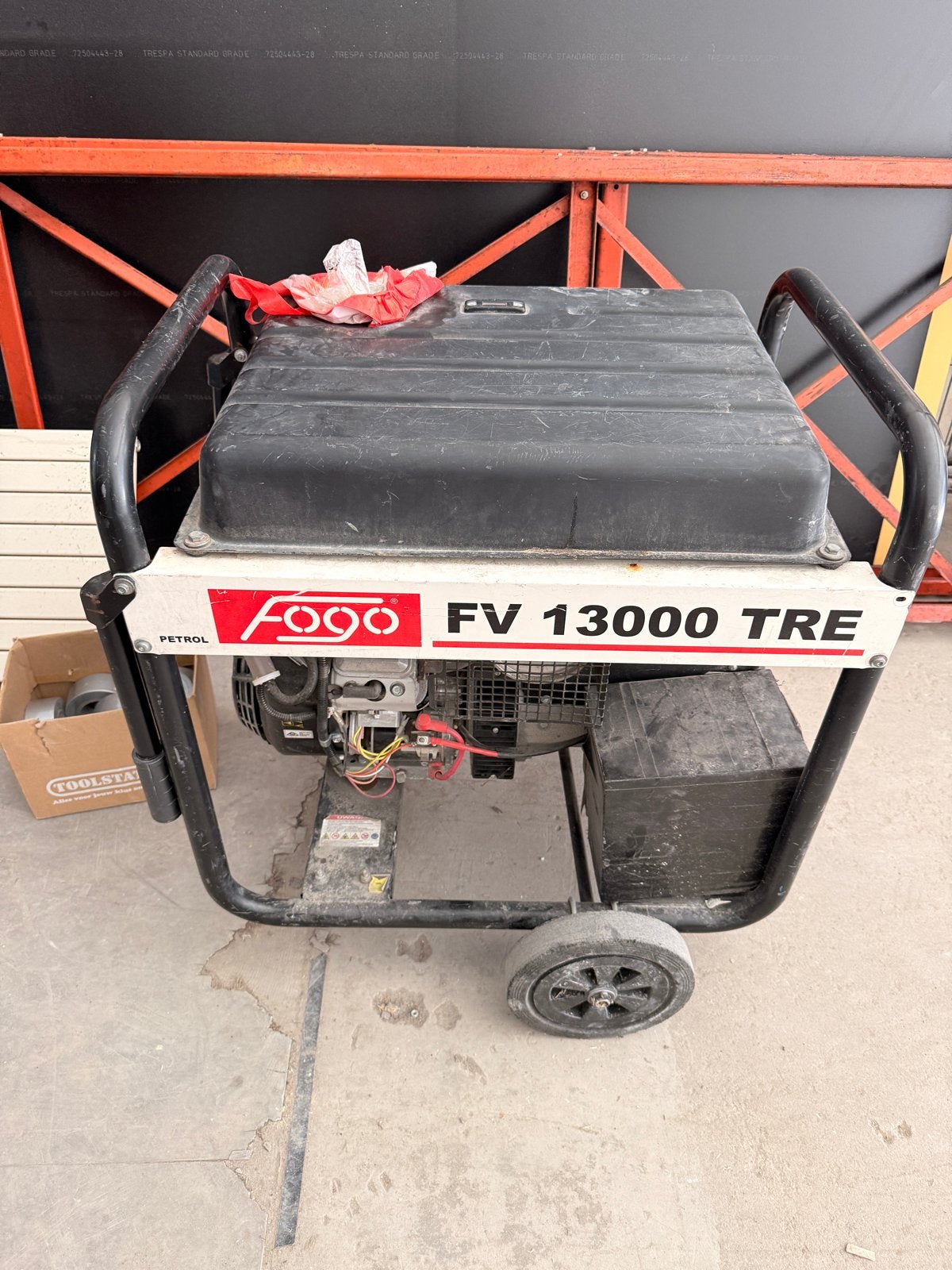 Fogo FV 13000 TRE Benzine Aggregaat - Gebruikt, Ophalen, Gebruikt, Elektrisch startend, Benzine