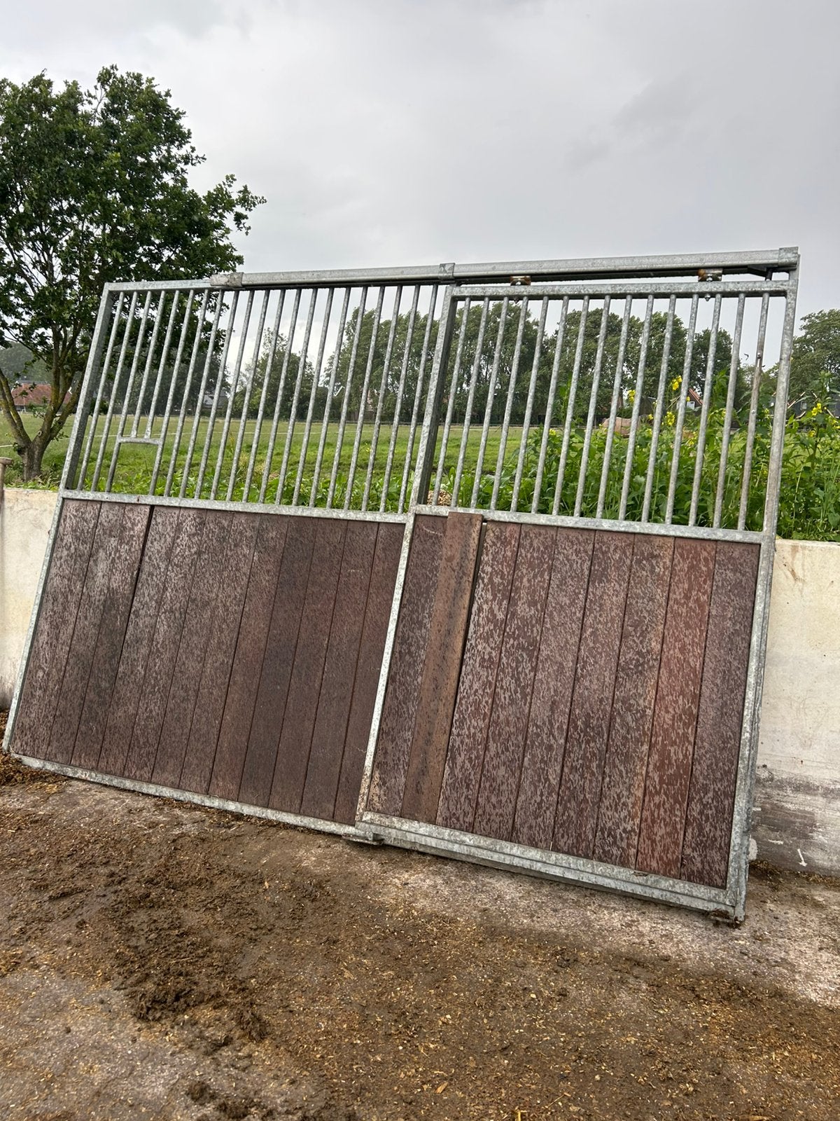 Paardenbox voorwand, Stalling, 1 paard of pony