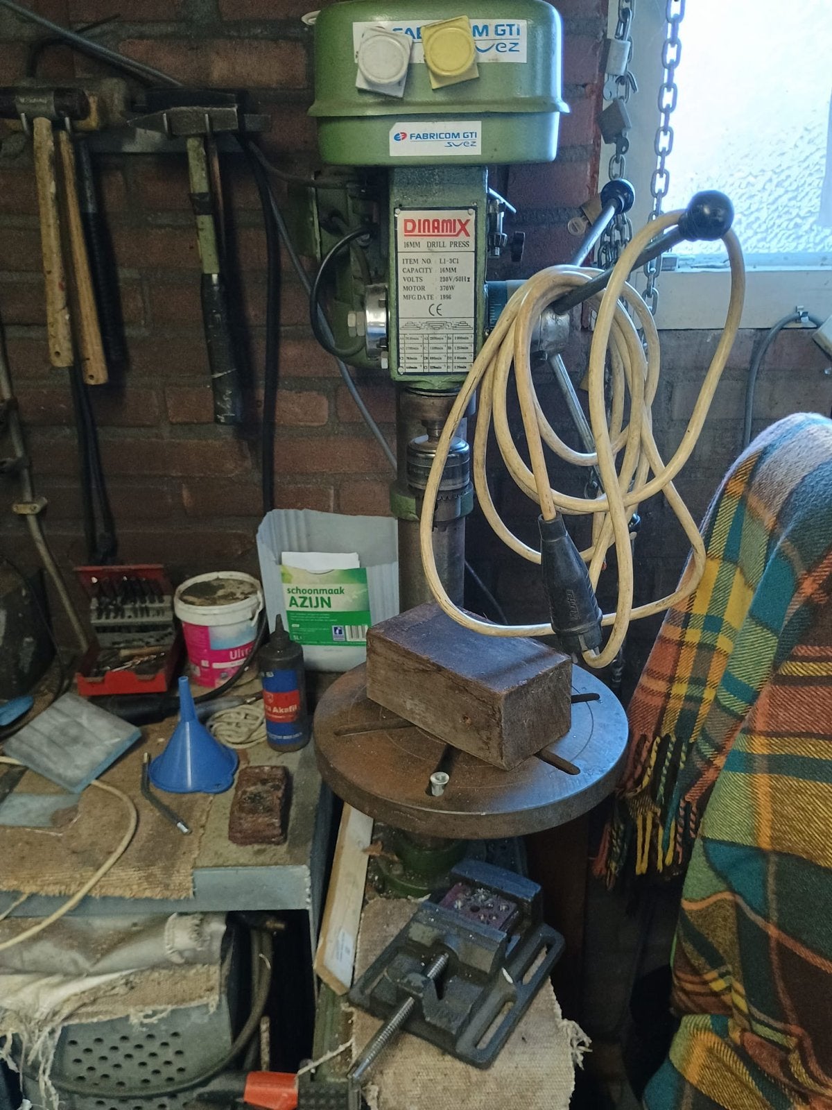 Dynamix Kolomboormachine 16mm, 370W, bouwjaar 1996, Ophalen, Gebruikt, Minder dan 400 watt, Kolomboormachine