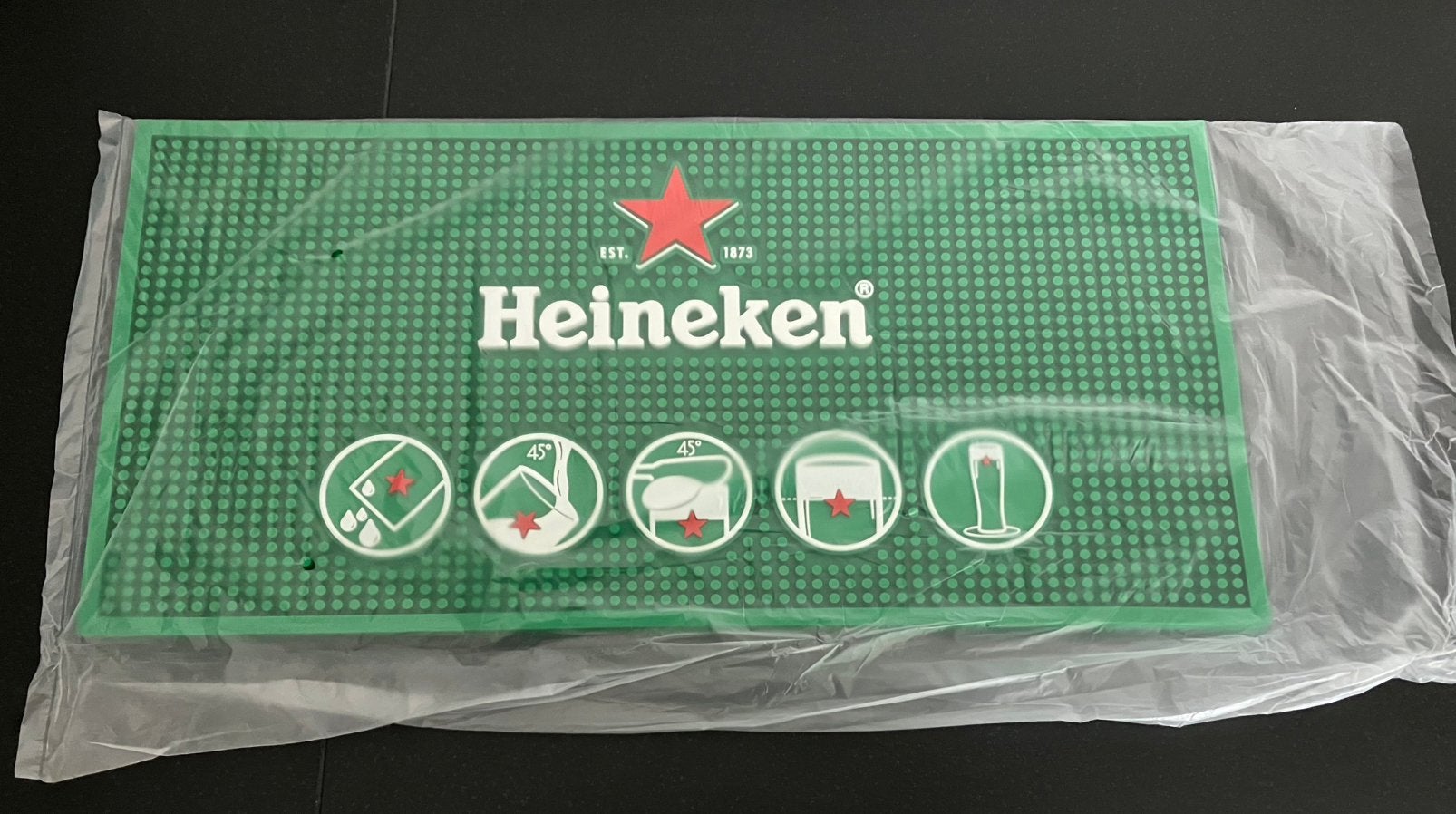 Heineken Barmat Dripmat Bier Mancave Kroeg Café Zuipkeet Bar, Ophalen of Verzenden, Nieuw, Overige typen, Heineken
