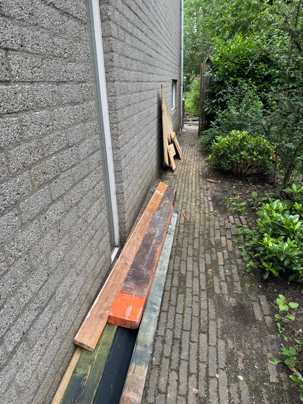 Diverse houten planken en balken, Doe-het-zelf en Verbouw, Hout en Planken, Geïmpregneerd, Gebruikt, Grenen, Overige typen