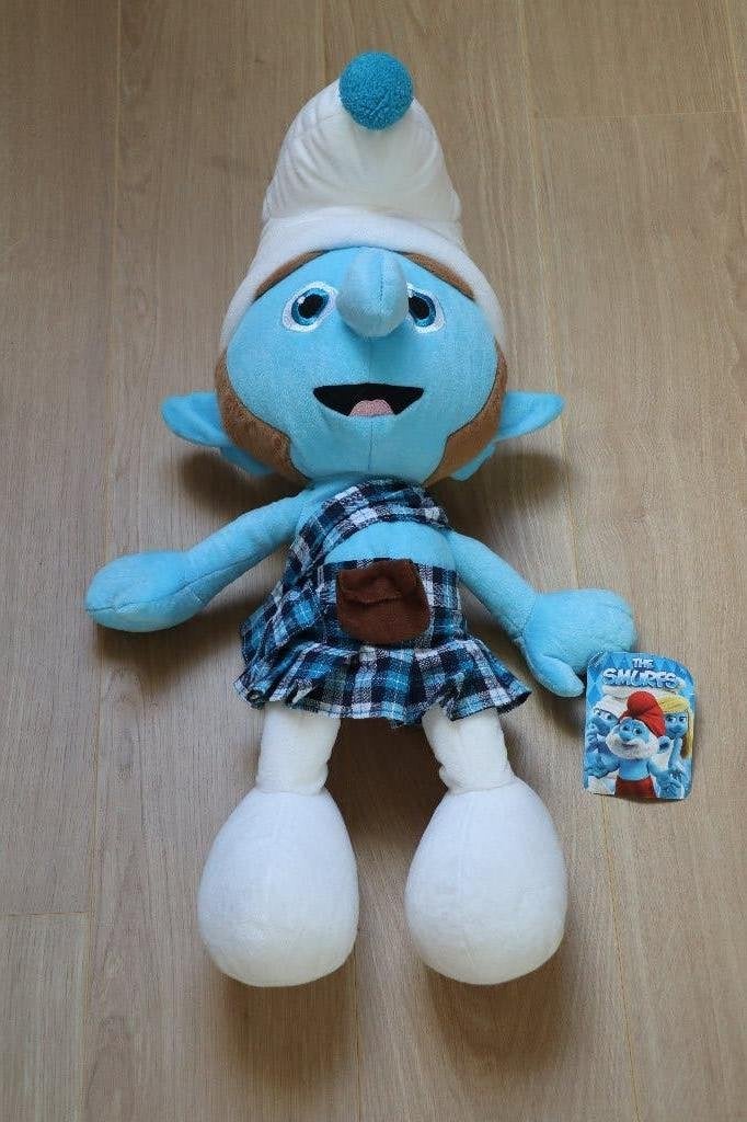 Grote Gutsy Smurf knuffel ca. 65x25x20 cm NIEUW (Kellytoy), Overige karakters, Overige typen, Nieuw, Ophalen of Verzenden